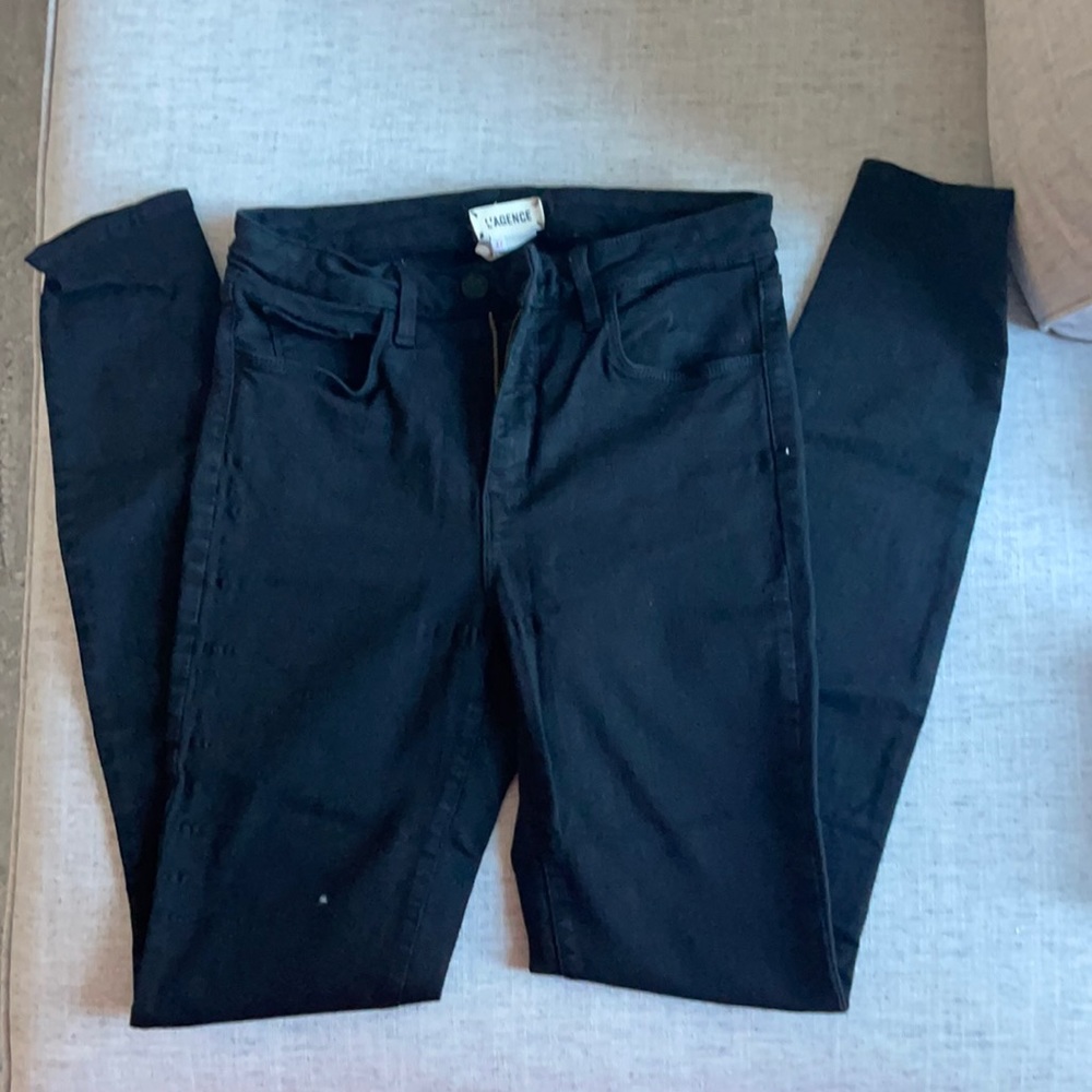 LAGENCE BLACK SKINNY JEANS